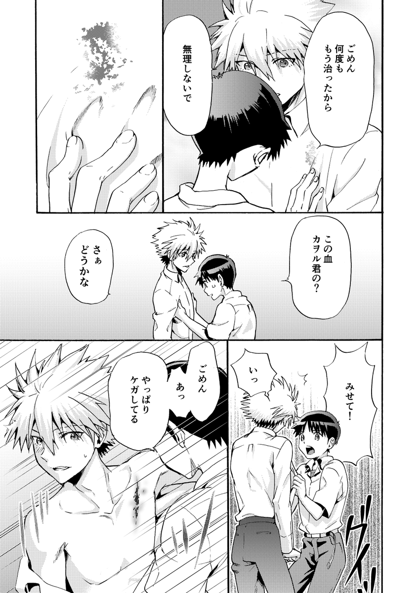新刊もう一つ
カヲル×シンジ本です
全年齢向けです 