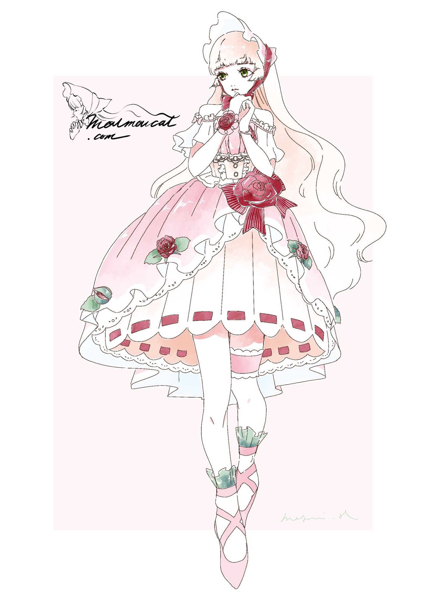 かがいレース工房 Moumoucat ドール衣装 イラストのイメージから仕様書に落とし込むためのハンガーイラストを作成しました あとボンネット ロゼット パニエ ドロワーズがあります Mouちゃんかわいい T Co Ltzmv61d6n Twitter