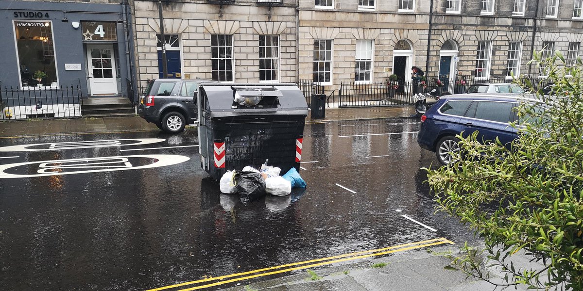 MagnumBar_Rest's tweet photo. @Edinburgh_CC Albany Street, outside my business. Please can we get this uplifted and again I'd like to request this is relocated from directly outside my restaurant. https://t.co/mIE5iXNRBS