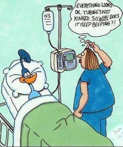 AMRIonline's tweet photo. Beep, Beep! The weekend's almost here...hopefully you're smiling more than you're scratching your head today. #NurseHumor https://t.co/VhjS5vSxlM