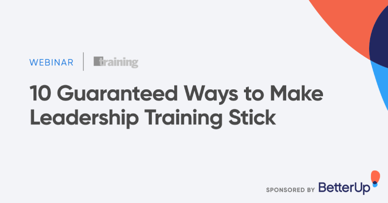 BetterUp's tweet photo. Trying to crack the leadership training code? Join @RayJimenez for a fun and engaging webinar that reimagines learning—taking it out of the stuffy classroom and into your world. Register now https://t.co/xRI8D1x7gn #TrainingMagazine #engagedemployee #futureofwork #leadership https://t.co/BElgpVtVlP