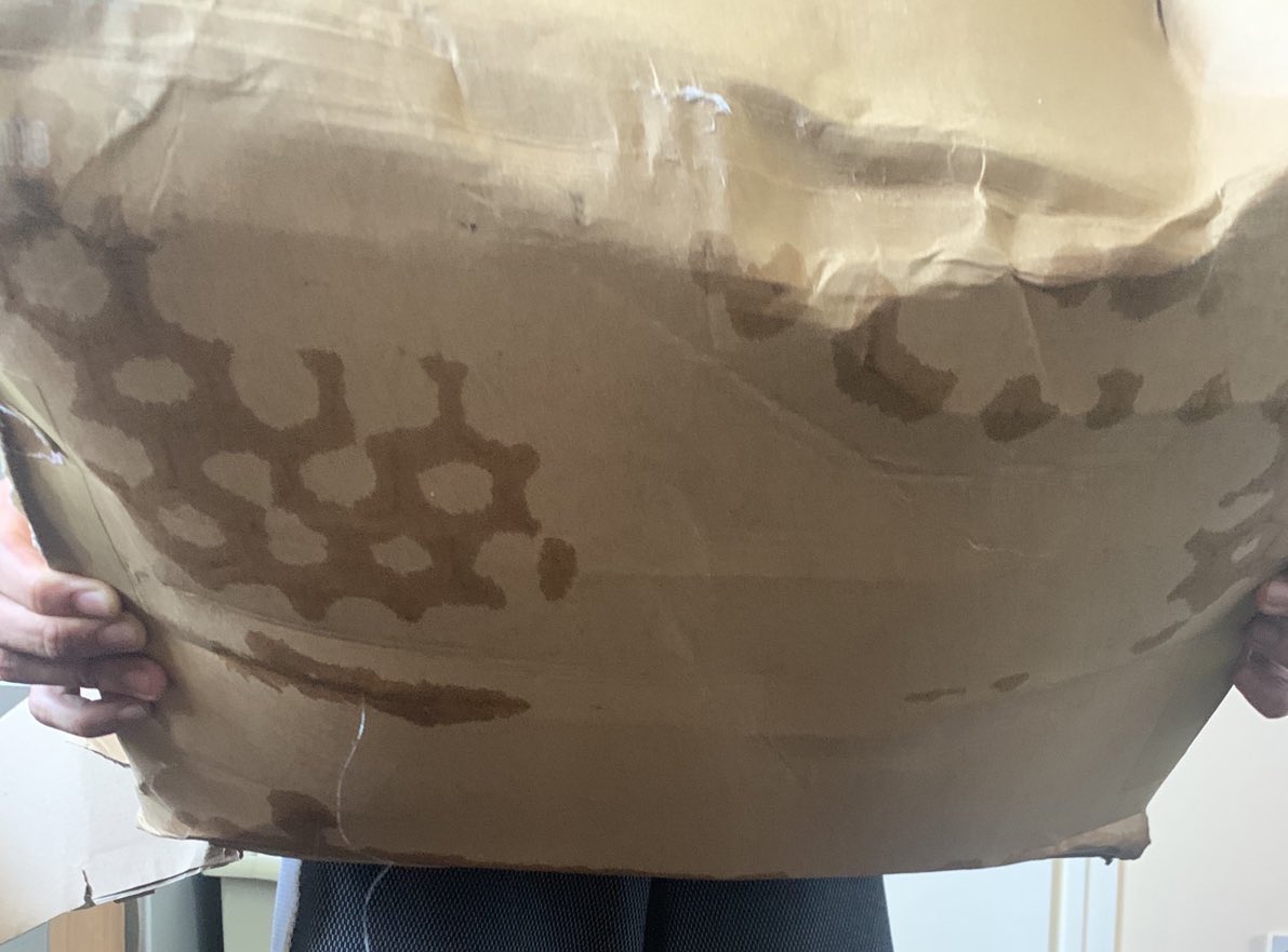 blaydezilla's tweet photo. So this is how @Hermesparcels left my friends £200 Zara order....not worth £200 anymore though as some of it’s missing! @tylahousham https://t.co/UDIpsn2eFl