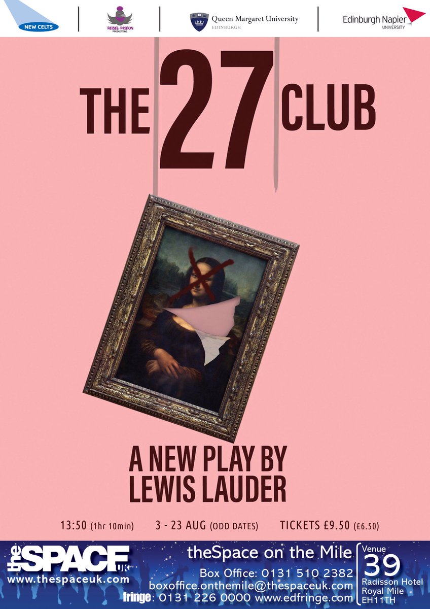 PigeonRebel's tweet photo. #QuickFlyer - Great idea for this awful weather so here’s ours! If you wanna get out of the cold and miserable outdoors then come inside to @theSpaceUK on the Mile for ‘The 27 Club’ at 1:50pm! We’d love to see you there 💕😁 https://t.co/o0isdMWFkQ