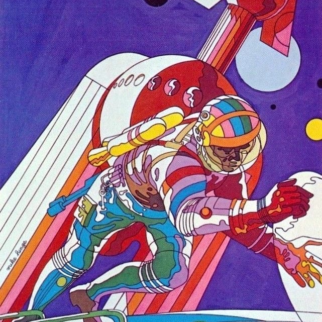 IWScifiMag's tweet photo. Happy birthday to Mike Hinge (1931-2003), whose beautiful and often psychedelic work graced the cover of hundreds of books and magazines in the 1960s-80s

#fbf #happybirthday #mikehinge #psychedelic #trippy #Psychedelicart #60s #70s #80s https://t.co/siuKGJxpxg