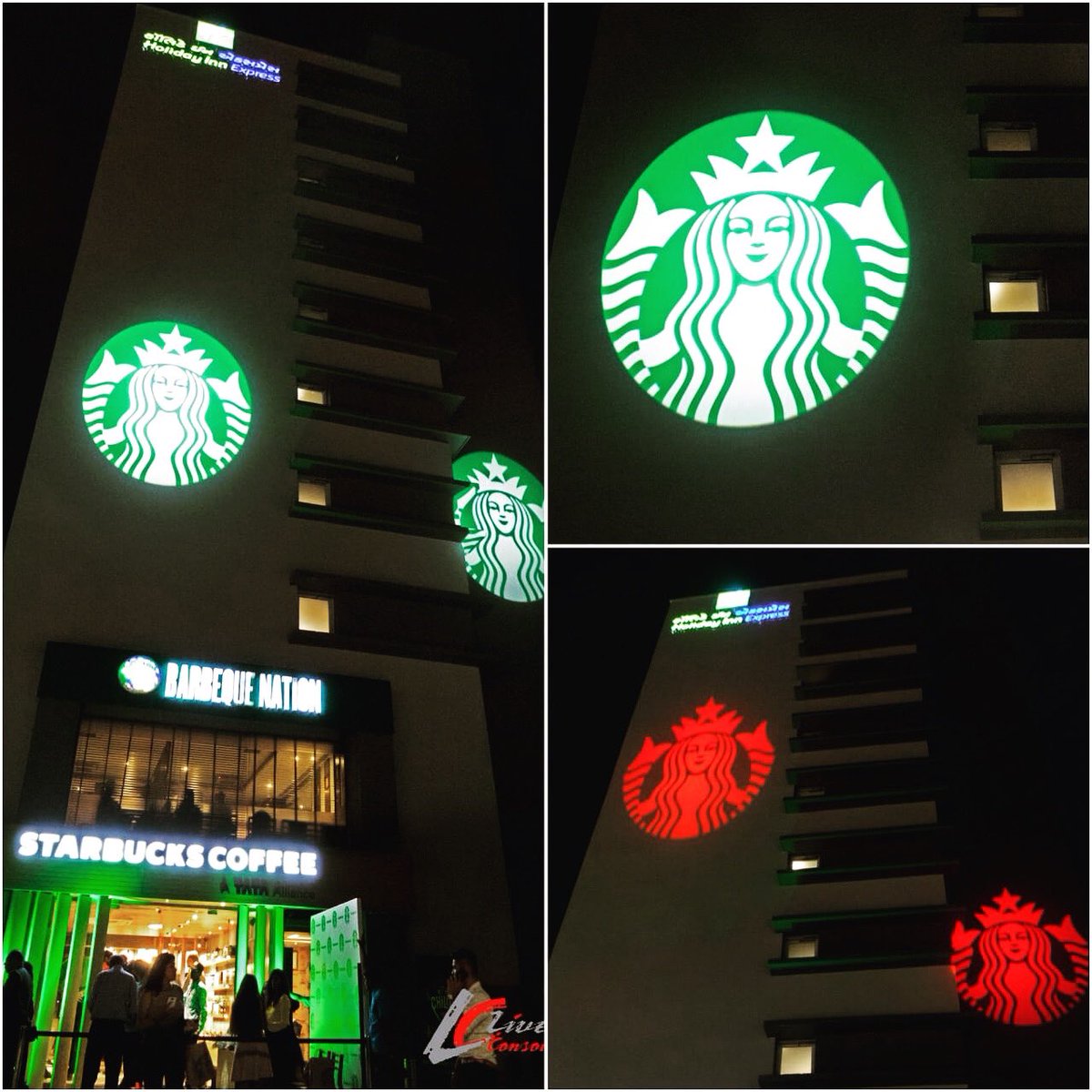 liveconsole_in's tweet photo. Welcoming the best in the city✨
#launchevent #speciallighteffects #Gobolights #Ledscreen #Trusslight #MIBar #Fallingstar #Liveconsole #Lightking #Starbucksinahmedabad https://t.co/W3zvLjWiek
