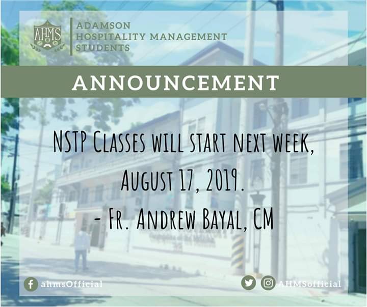 AHMSOfficial's tweet photo. Important Announcement for those who are taking NSTP Classes! 💚 https://t.co/ObsPuNW9cR