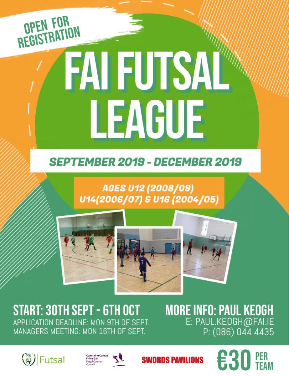 KeoghPaul's tweet photo. Delighted to get this up and running. Any promotion much appreciated @FAIreland @FingalSports https://t.co/ngL6dn16uJ