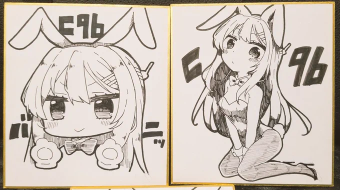 完成前ですが、青ブタの色紙も今描いています〜!麻衣さん!! 