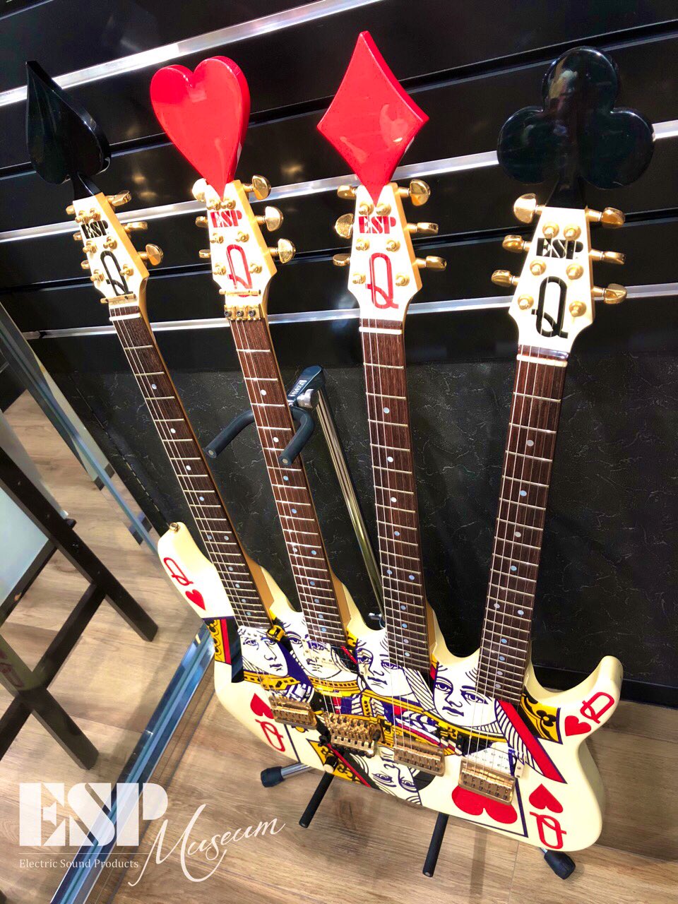 高見沢さんにのギターデザイン トートバッグ 大容量 高見沢さんにの