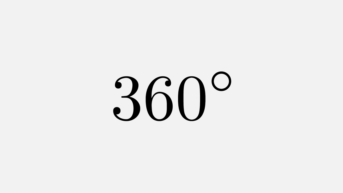 Here's why the circle has 360 degrees: around 2400 B.C., the ancient Sumerians noticed the Sun's annual path across the sky was ~ 360 days. In order to track the Sun's motion, they decided to divide the circle in 360 degrees.