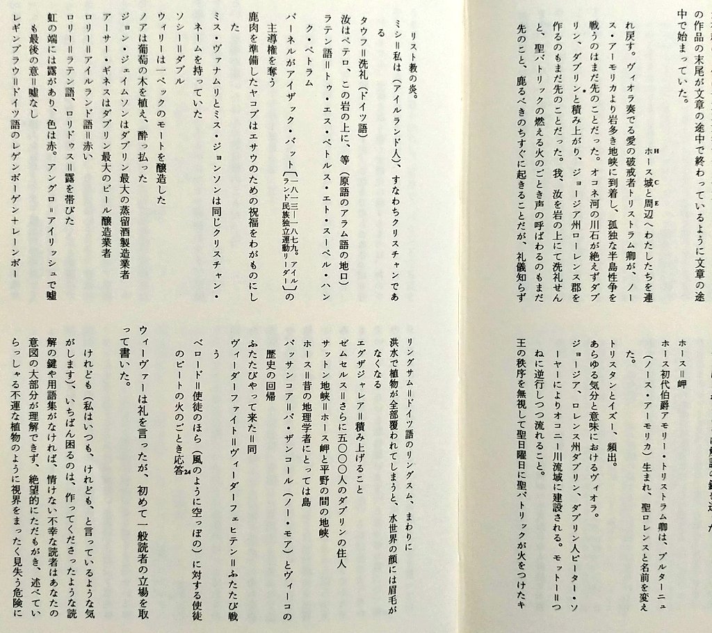 諸隈元シュタイン ジョイスの秘書だったsベケットも曰く フィネガンズ ウェイクは 形式が内容で 内容が形式 英語で書かれていないと人は文句を言うが これは書かれたものでも読まれるものでもない むしろただ読まれ 見られ 聴かれるものだ ジョイス