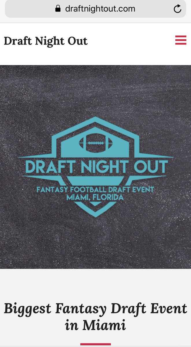 DraftNightOut's tweet photo. GO! #Draftnightoutmiami https://t.co/BTP2jvUIft