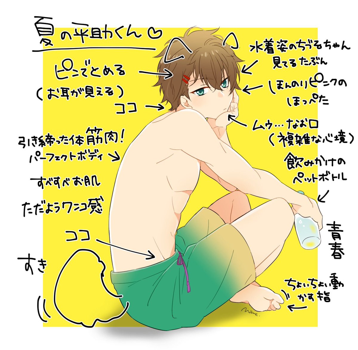 海辺の平助くんナンパしたい
ココが好きだよ妄想? 