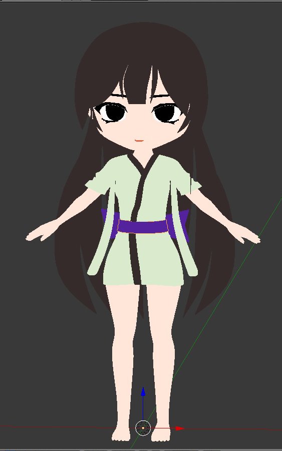 逆 リバーススラッシュ ３dモデル配布中 東北ずん子で覚える アニメキャラクターモデリング 顔と髪の毛が横に広がり過ぎていたので 内側に修正 ずん子ちゃんらしくなって来たかな 次は２２８ページ目 輪郭線の設定 の前にご飯にしよう