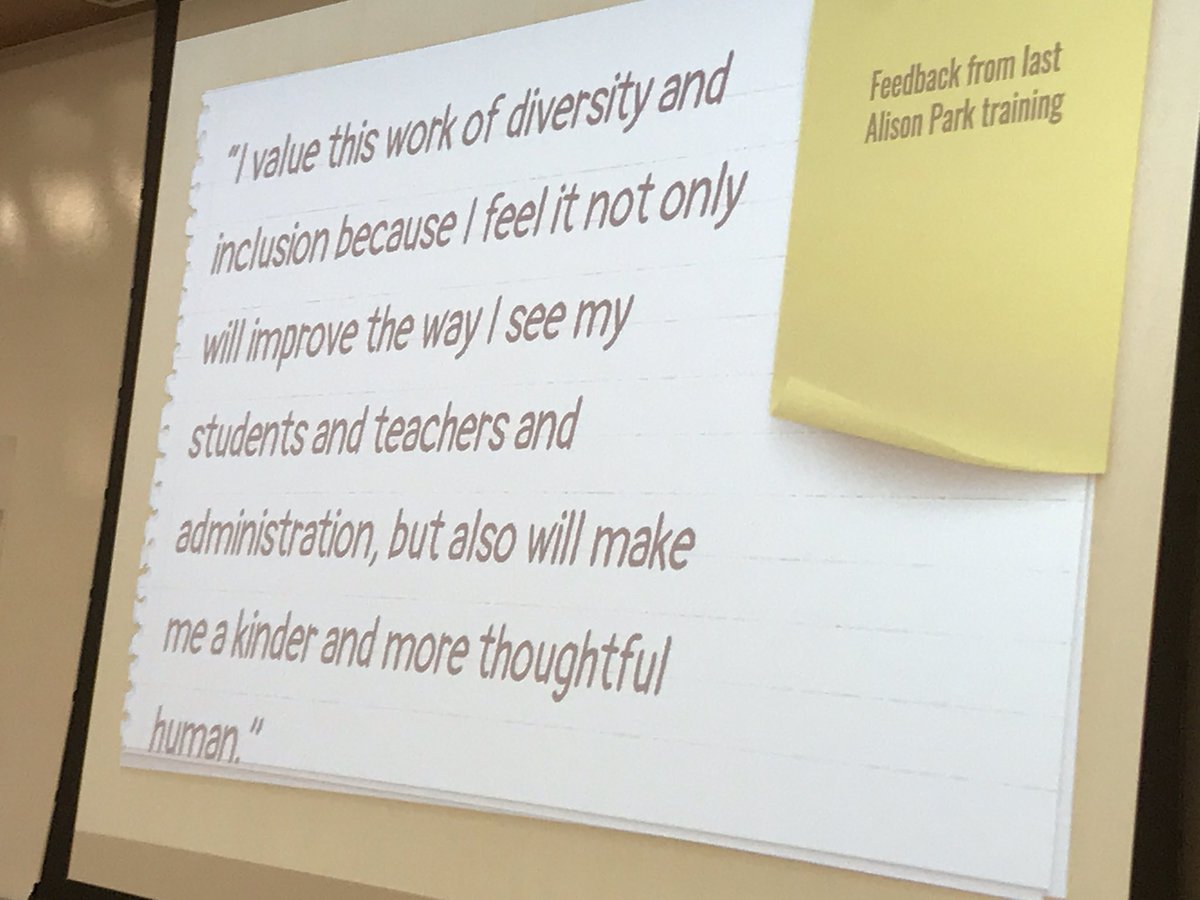 peteradry's tweet image. Diversity is not a check-the-box. It must be woven into the fabric of schools. These teachers showed how diversity and inclusion is at the forefront of their curriculum planning and delivery @PrincipiaSchool #prinprogress