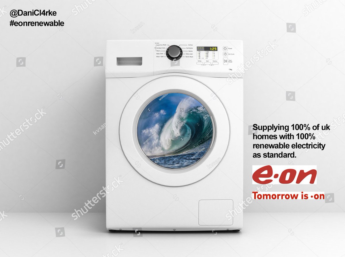 D4nielleCl4rke's tweet photo. One Minute Brief of the Day: Campaign to spread the word that 100% of the homes @eonenergyuk supply now get 100% renewable electricity as standard. @OneMinuteBriefs
#CREATIVE #Advertising #eonrenewable https://t.co/O68ootuzm9