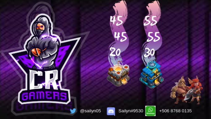 Estamos trabajando para levantar el nivel y la actividad en nuestro clan, por ello abrimos reclutamiento de th11 y 12 nivelados. 
 
Agradecemos toda la ayuda posible
#PuraVida

<a href="/sailyn05/">Saylin 🇨🇷</a> <a href="/Mary_LittleOne/">Mᥲrყ</a> <a href="/CRCOC506/">Selección de Costa Rica</a>