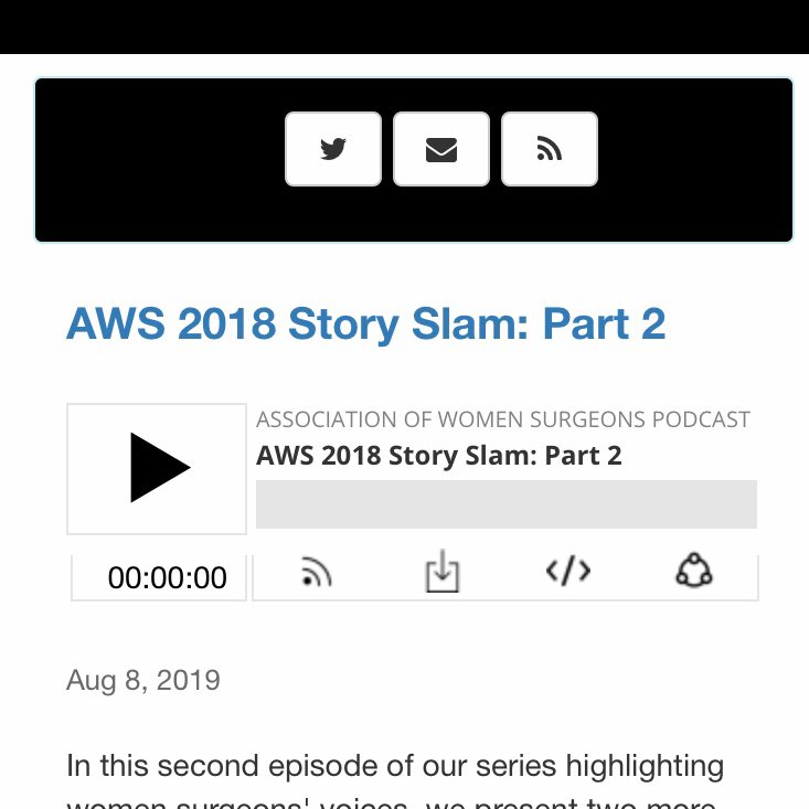 WomenSurgeons's tweet photo. Check out the latest #AWSpodcast featuring Dr. Janey Pratt &amp; Kyung Yoon from #AWS2018.

This is the second in our 3-part Story Slam series featuring  women surgeon storytellers. #ILookLikeASurgeon #WomenInMedicine #SheSpeaks https://t.co/xuYfDzR2qz