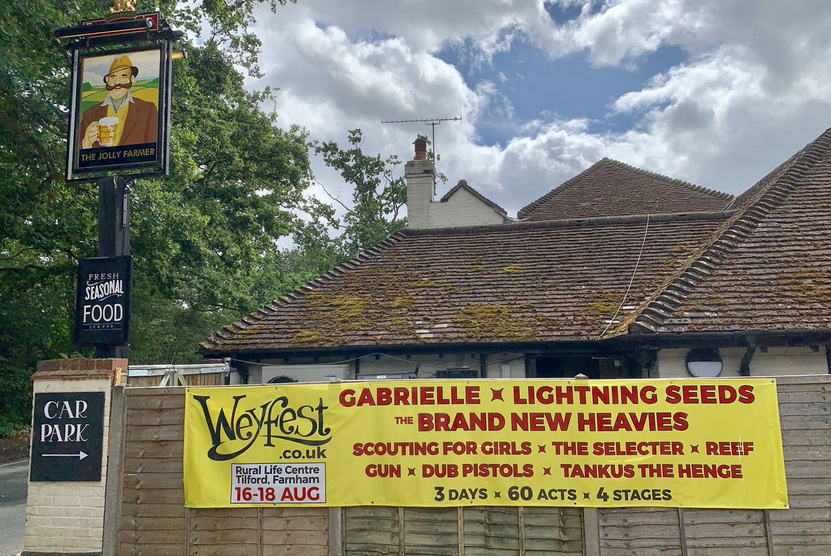true_deceivers's tweet photo. Spotted at The Jolly Farmer today. Just a week to go so grab your tickets. @Weyfest @rurallifecentre https://t.co/BiconL8uYl