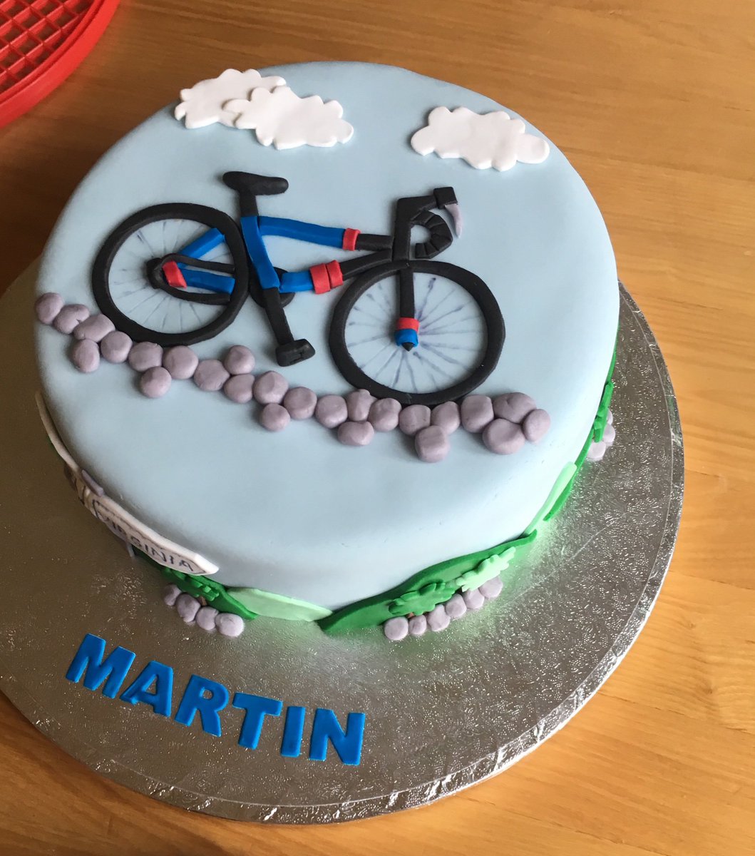 MartinsCycle's tweet photo. Pretty special cake to mark what would have been 42nd birthday today...even down to the last bike he owned that Martinโs brother-in-law @frag2011 will ride tomorrow from #Virginia to #Clonmel #cycleforMartin
Thanks to lovely woman who just volunteered to make this for us ๐ https://t.co/C9W099dT24