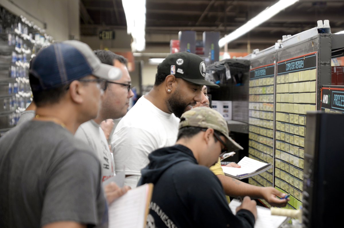 ABCOTechLA's tweet photo. Instructor Greg takes his students on a field trip to Fry's on the last day of A+ Class! The graduates test their new skills by designing an optimized computer system for a specific user and then comparing the speed, performance, and price against off-the-shelf systems. https://t.co/BTm2y08Q15