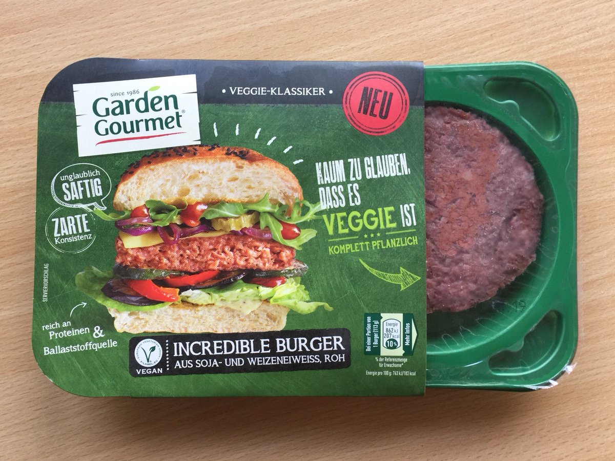 Liza Dixon Just Tried The Vegan Garden Gourmet Incredible Burger Nestle It Tastes Nothing Like A Veggie Or Beef Burger But Rather Like A Bacon Wrapped Beet Not