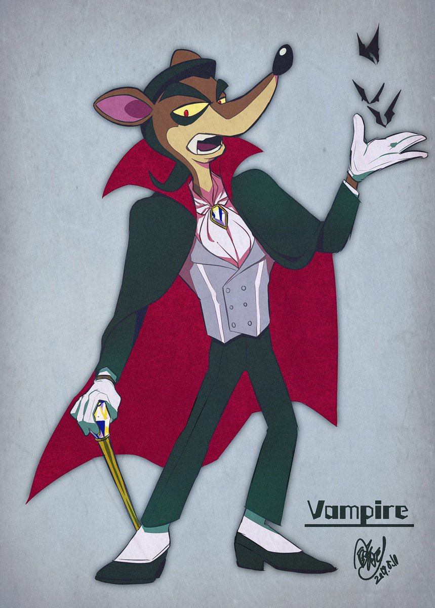 餅月モナ Pinstripe S Halloween Skin Vampire Crashbandicoot Crashteamracingnitrofueled クラッシュバンディクー Mnイラスト