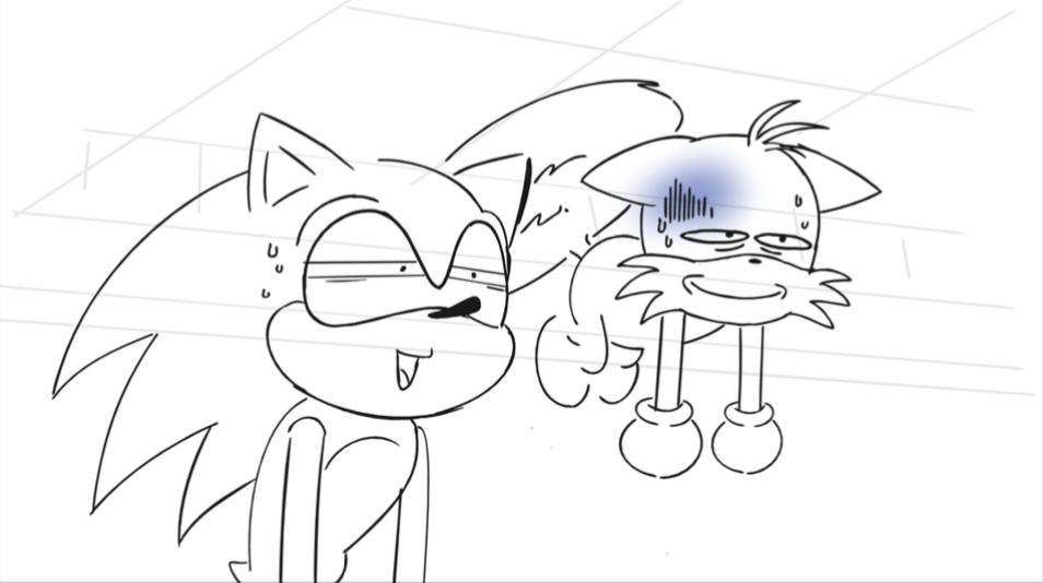 We love knuckle (also sonic and tails drawings bein cute) (4/6) 