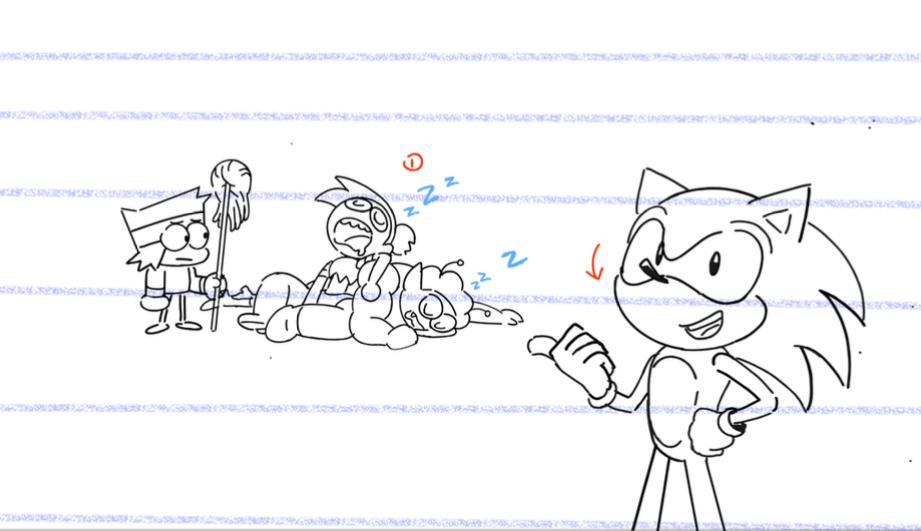 Had the honor of doing the sonic says bit at the end!! FR though this episode was such an immense pressure, so thank you everyone for all the positive feedback. So relieved we were able to deliver something so true to our love for sonic that fans could approve of!!! (6/6) 