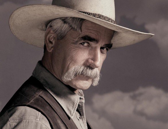 Lngway2neverlnd's tweet photo. Happy Birthday to the best voice and moustache in the business .... #SamElliott #truecowboy 🤠🤠 https://t.co/jFBFXflmVH