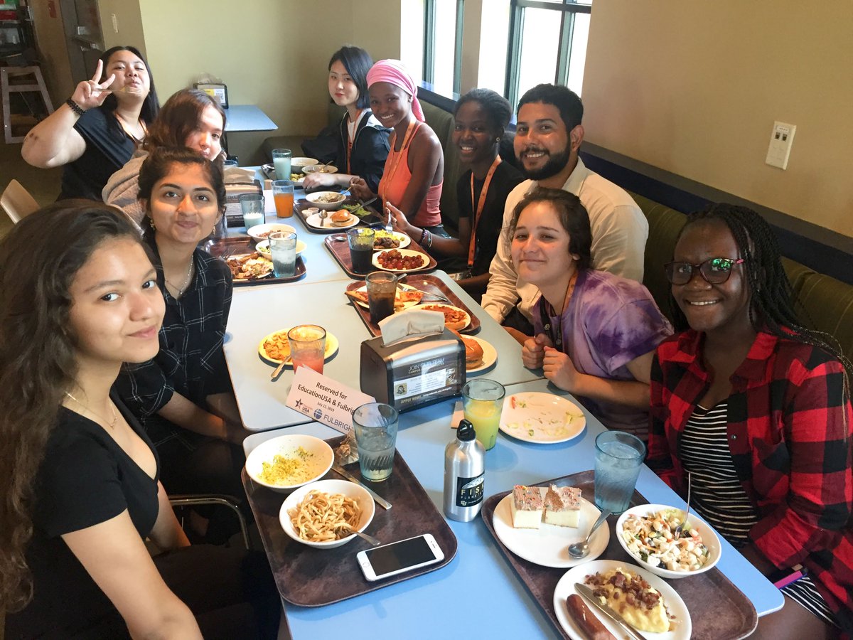 Dinner and conversation with IEC Fulbright students at the C4C!  #EducationUSAAcademy  #CUBoulder  #ieccu