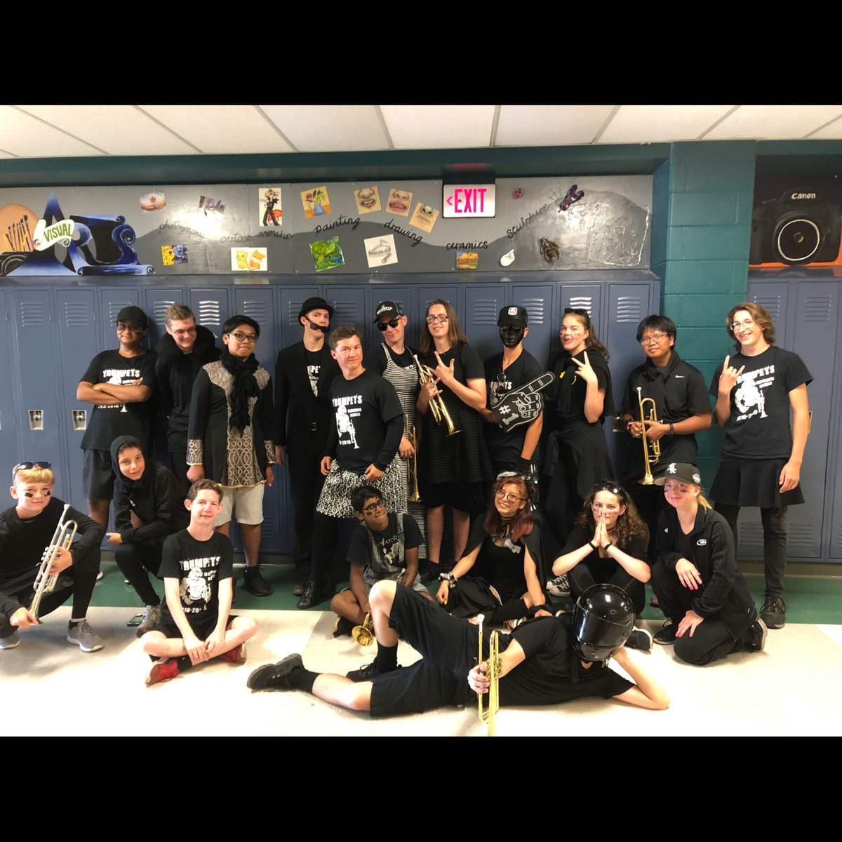 BHSBands1's tweet photo. GO HARD OR GO HOME!! Obviously all our sections WENT HARD for #sectionwars #bandcamp2019 https://t.co/qHOO4rnKMY