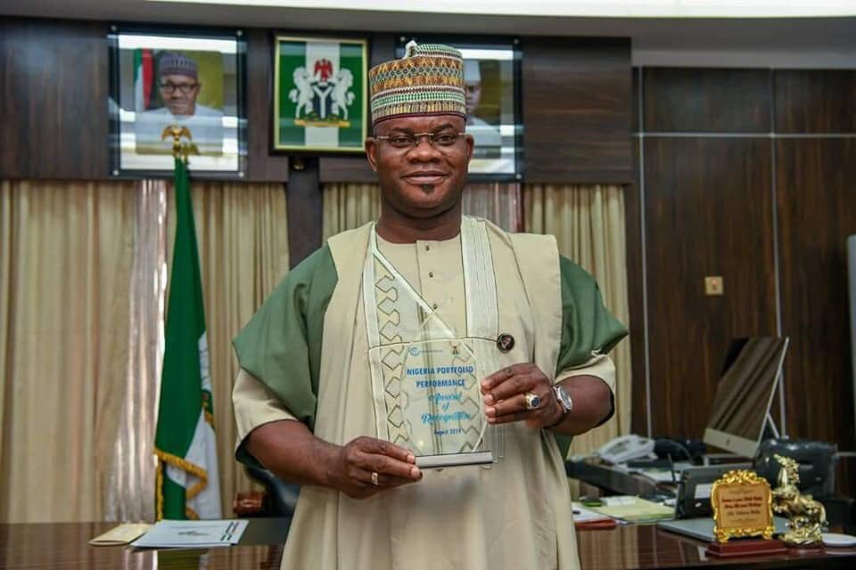 JaafarUmarAbba's tweet photo. Today, Kogi State Governor, H.E Alh. Yahaya Bello, Received World Bank Portfolio Performance Award From the State Hon Commissioner for Finance, Asiwaju Idris Asiru Who Represented the Governor at the ceremony in Abuja.
98 Days to #GYBx2
#GYBconnect
We are good to Go ๐ช https://t.co/c8Lmwkkh7V