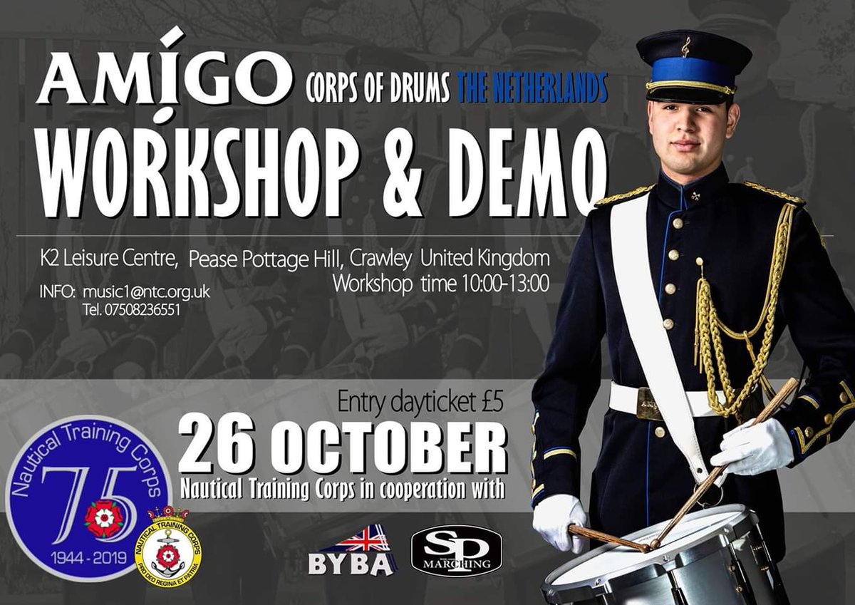 SPercussion's tweet photo. Bring in the DUTCH !! 🇳🇱

@AmigoLeiden  Corps of Drums will exclusively visit The United Kingdom on the 26th of OCTOBER for a ….WORKSHOP/CLINIC in the K2 Leisure Centre, Crawley ! 🤩😱

https://t.co/hYK7SiGajd

More info : https://t.co/uESNdLhkOr

#Bringinthedutch #CorpsofDrums https://t.co/bBf0hQFFxA