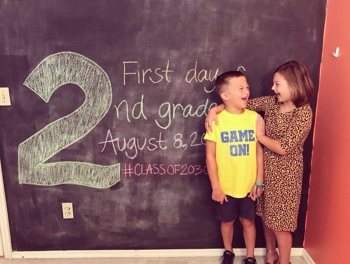 AddysonSophia's tweet photo. Big week this week! My bestie and I started 2nd grade! #classof2030 https://t.co/HWXIJft5nA