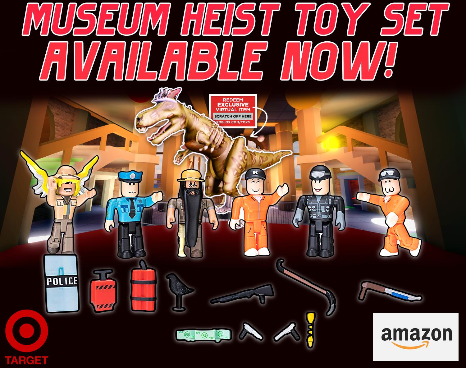 Badimo On Twitter The Museum Heist Jailbreak Toy Is Here You Can Find It At Your Local Target Or On Amazon Includes 6 Figures A Handful Of Items And Even A - best roblox heist games