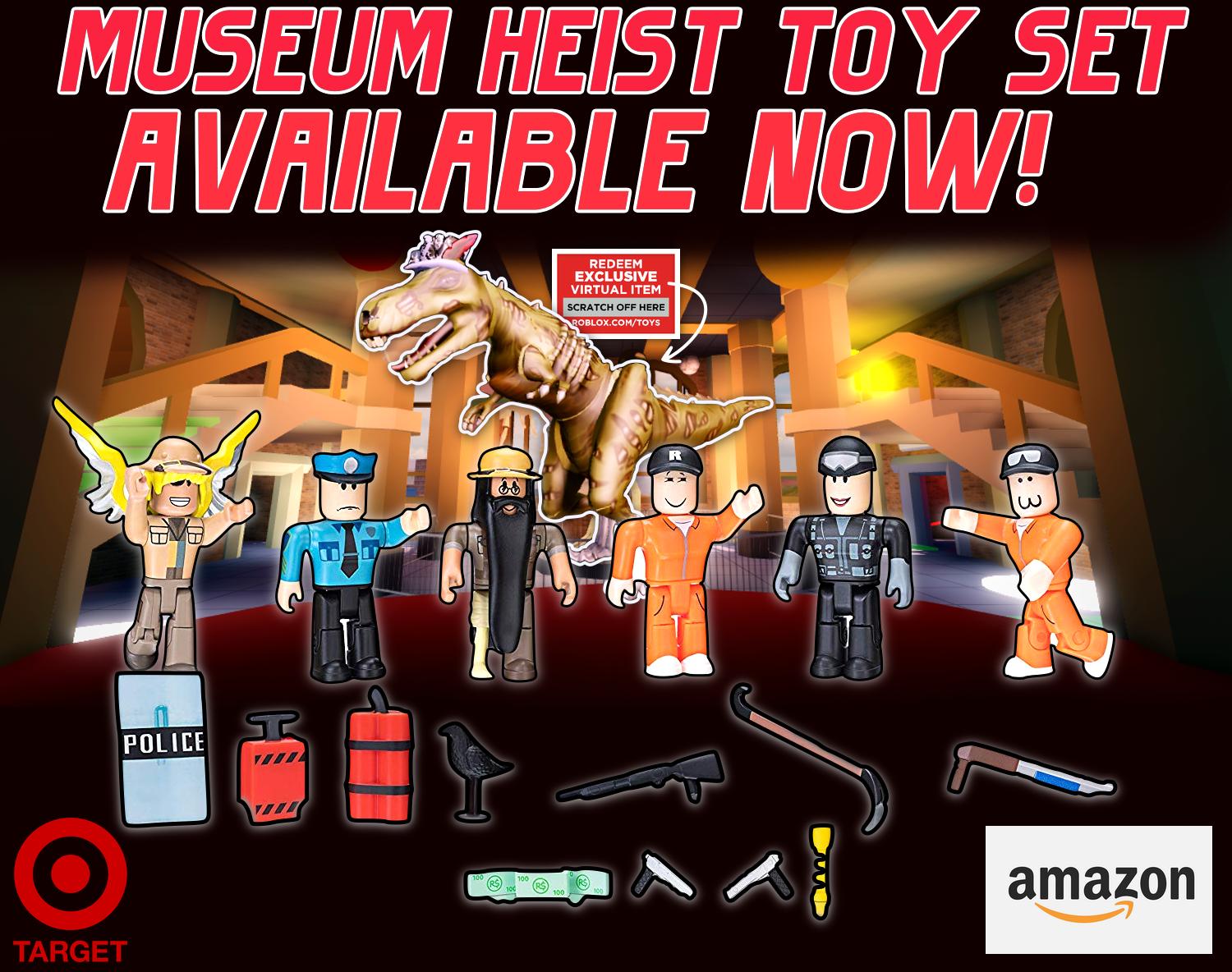 Badimo Jailbreak Sur Twitter The Museum Heist Jailbreak Toy Is Here You Can Find It At Your Local Target Or On Amazon Includes 6 Figures A Handful Of Items And