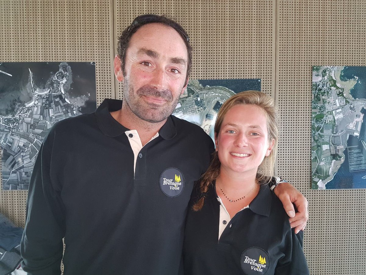 Elodie Bonafous sera la co skipper de #DamienCloarec pour le Tour Bretagne Voile @LBretagneVoile #pôleEspoirsInshore #Bretagne