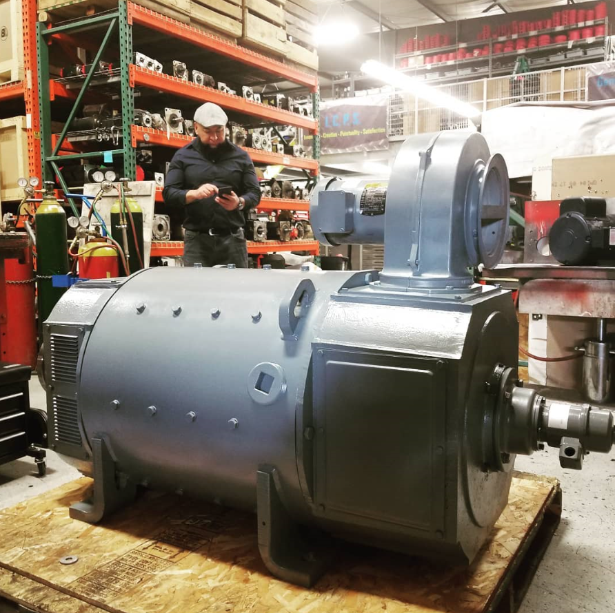 GeneralServo's tweet photo. Look at this beast. Tacho generator on the back rebuilt. The baldor fan motor rebuilt. New brushes and armature rewind got her back up to specs with better insulation. Thanks Gss crew. Great team!#goodvibes #repair #repairorreplace #baldormotors https://t.co/ogLisjW2CL