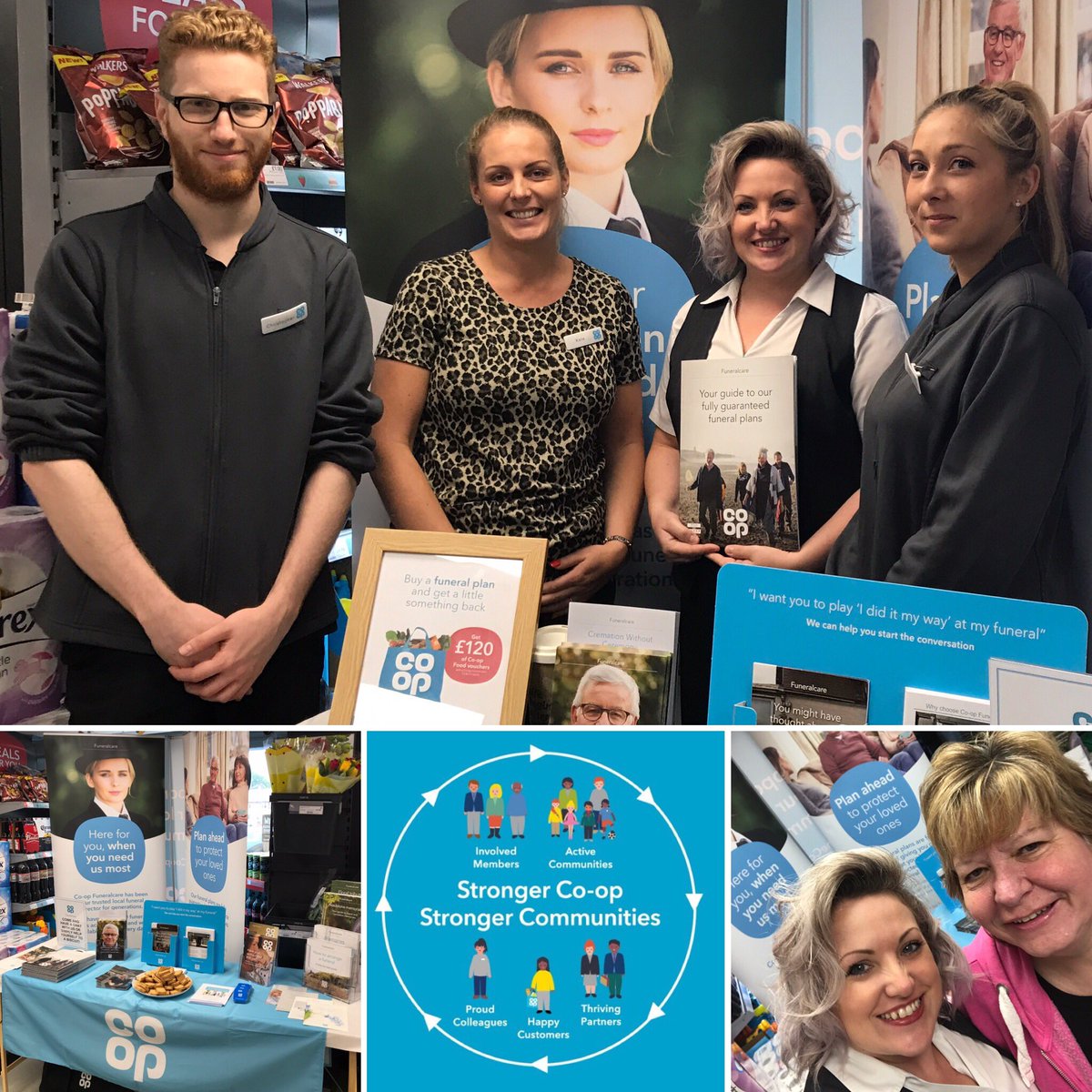LJCoxy's tweet photo. Thanks to @coop_newlands for having us in to talk to customers about what @CoopFuneralcare can do for our communities. Looking good guys!!!! #ItsWhatWeDo https://t.co/9NiS5Jz45z