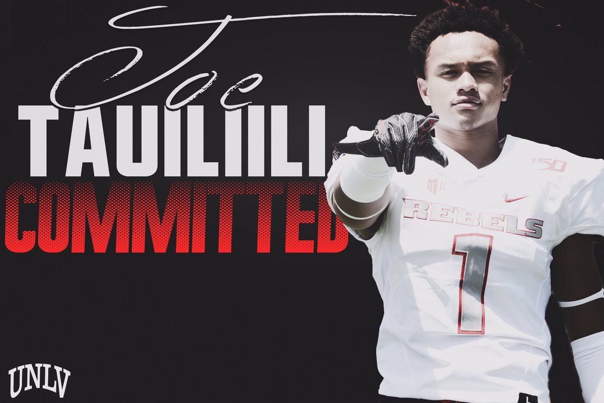 TauiliiliIopu's tweet photo. I would like to thank @UNLVSanchez &amp; @CoachTSkip for this wonderful opportunity &amp; I am 100 percent committed. GO REBELS https://t.co/eDqHPeun10
