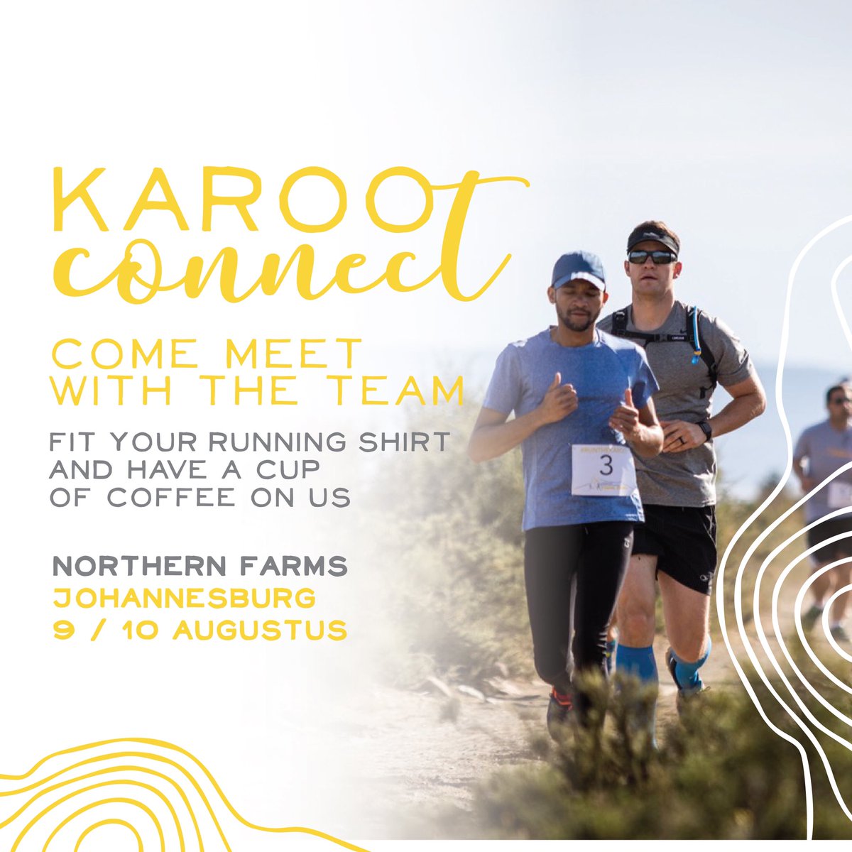 RunTheKaroo's tweet photo. Come Meet with the Team,Fit your running shirt and have a cup of coffee on us! 

Today and Tomorrow at Northern Farm MTB Park

#karooconnect #UltimateKarooExperience https://t.co/SdQu4wZ2Pe