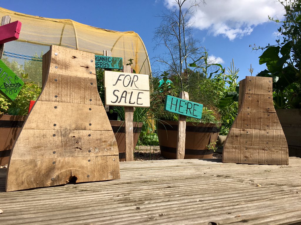 TheStoke2000's tweet photo. Making a couple more artist-specific #bottleoven planters today, from ♻️ #recycled pallet wood @rnfstoke Trubshaw Cross allotments in #Middleport. Celebrating #stokeontrent’s industrial heritage. https://t.co/5VGVKWEQbV