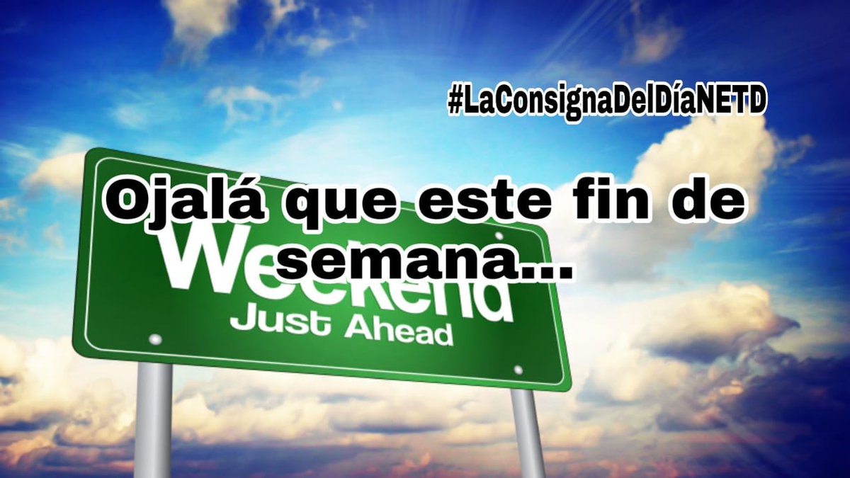noestatododicho's tweet photo. LA CONSIGNA DEL DÍA
Ojalá que este fin de semana... Completa la frase!! Deja tu comentario o envia un whatsapp al 3794714260 📲📲 y participa por un par de entradas de Cinemacenter 🎬📽 y un regalo de Vinos Termidor 🍷🍷
#LaConsigna #Premios #T5Satelital #Canal #BuenViernes https://t.co/O0NhJ59JF8