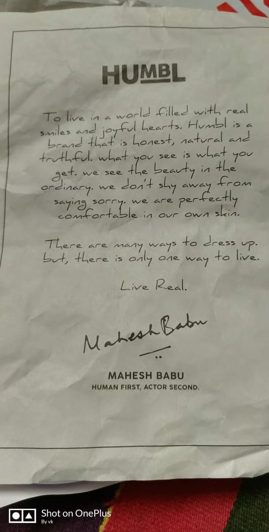 With a note 👌👌
#MaheshBabuBdayCDP

#MaheshBabu @urstrulyMahesh #SarkaruVaariPaata
#TheHumblCo