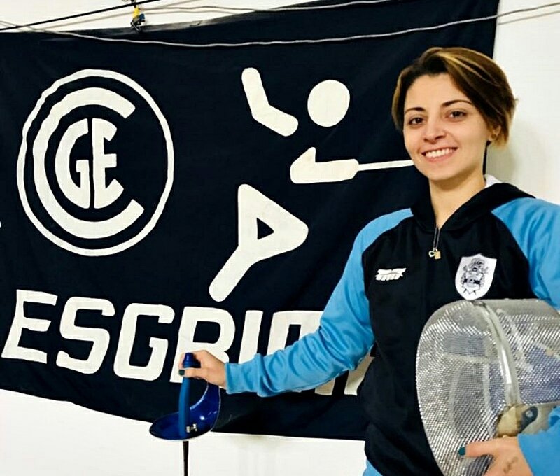EsgrimaCGE's tweet photo. ¡Hoy compite Flor!
¡Nuestra maestra hará su debut en @Lima2019Juegos en la prueba #SablePorEquipos! 
Por la tabla de 16 (octavos de final) enfrentará a #Canada  junto a @belen_esgrima y Alicia Perroni
¡Los mejores éxitos!
 Y arriba Gimnasia! 🐺 https://t.co/W1nCv4yRed