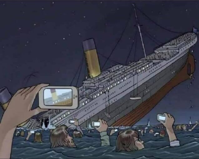 peter_mount's tweet photo. If the Titanic sank today #viaEmail https://t.co/AcR7P3TjUx