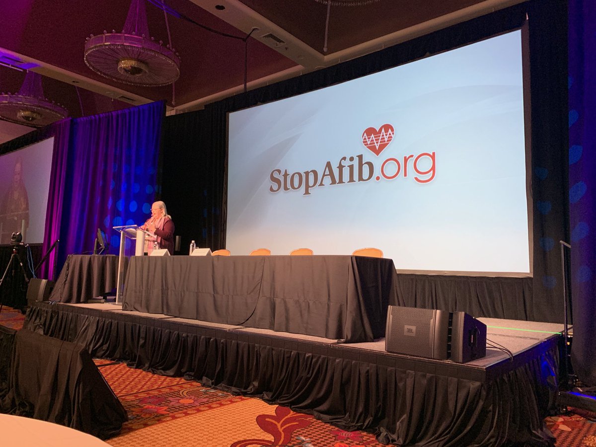 ColonGraceE's tweet photo. Thrilled to be at #StopAfib19 with Melanie True Hills and #AFib patients #GetInRhythm #StayInRhythm https://t.co/hfbknFe1LA