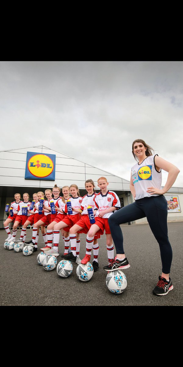 BethanyFirth2's tweet photo. Delighted to have presented Lisnaskea Rovers Girls with their amazing prize from @LidlNI’s Sport for Good initiative! #LidlCommunityWorks #ad https://t.co/RCNVCfYP33