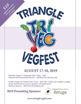 indyweek's tweet photo. Hope to see you during #TriangleVegfest weekend 8/17 and 8/18 at @DurhamArts and the Durham Armory ! #NCvegan #vegan #wholefoods #veganfood #vegansofinstagram #plantbaseddiet #planteater #veganos #veganfoodshare #TVFFestivalDay #DurhamVegan #VeganEvents #VegestExpos #Sponsored https://t.co/Vsy936FqkH
